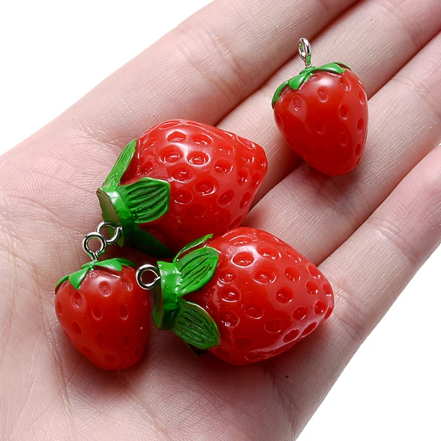 Handmade Strawberry Resin Strawberry Charm For DIY Jewelry Making Cute  Fruit Pendant Earrings And Fashion Accessories From Fuyu8, $0.51