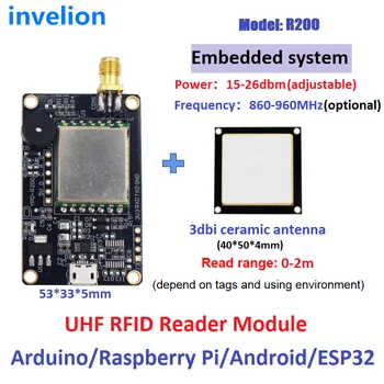 마이크로 2M 범위 UHF RFID 모듈, TTL, Uart, USB, RFID, UHF 리더/라이터, 0-12dbi, RFID 안테나, ESP32, 아두이노, 라즈베리와 호환 가능
