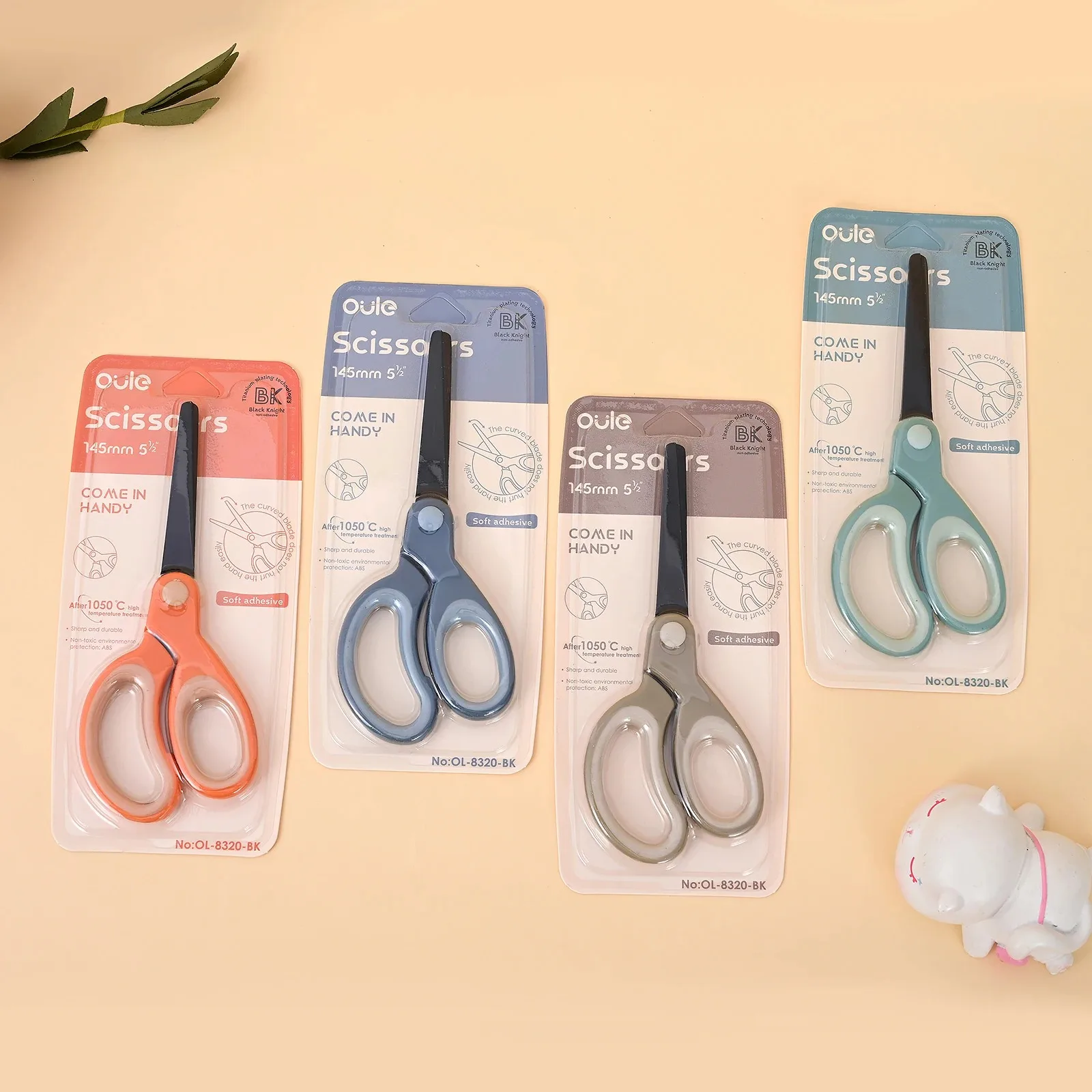 145mm Alloy Stainless Steel Anti Stick Scissors Stationery Office Student DIY Hand Craft School Tool Supplies Cute Scissors - 6