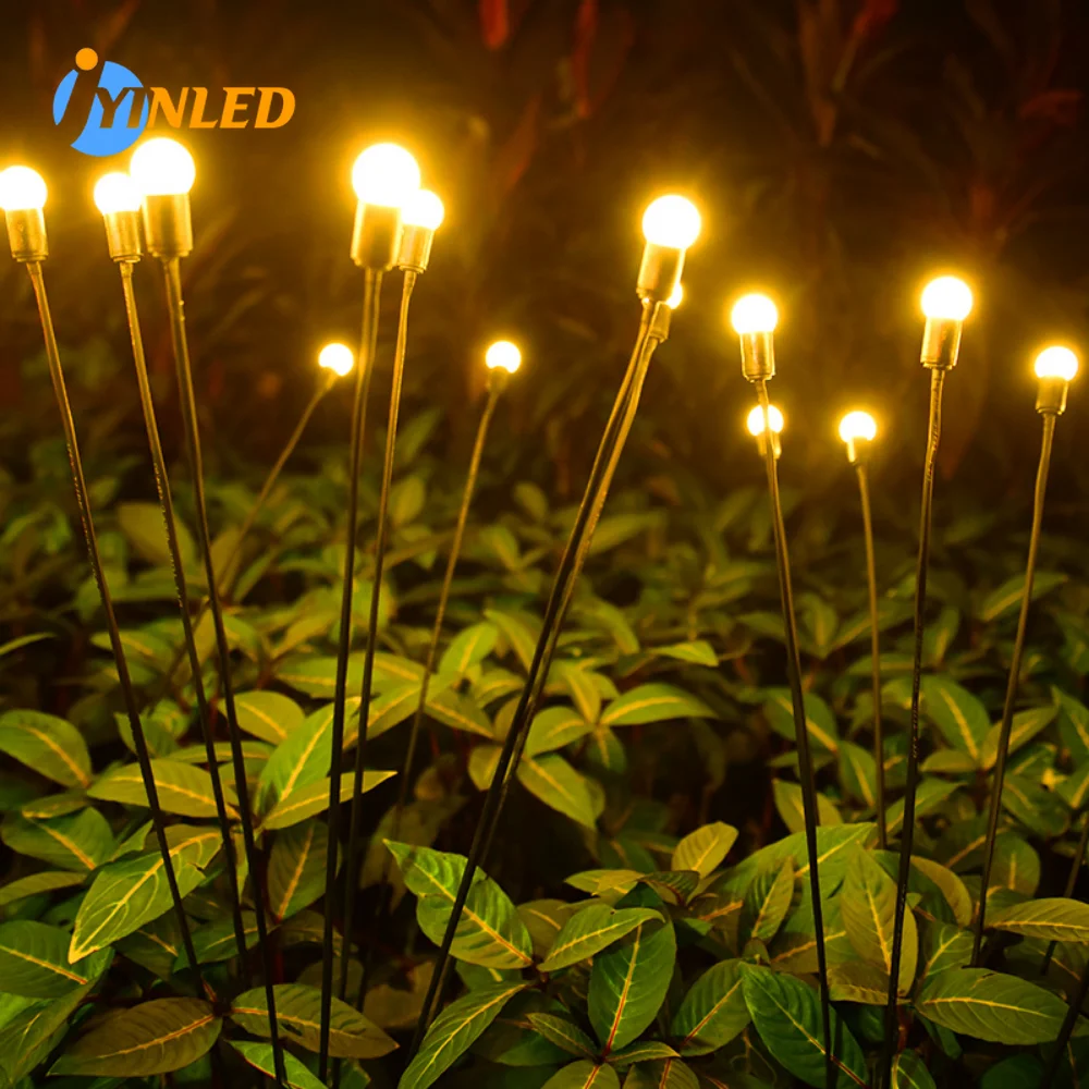 

Solar Firefly Lights 6 Led Solar Garden Lawn Lights Outdoor Waterproof Swaying Light For Courtyard Patio Pathway Decoration