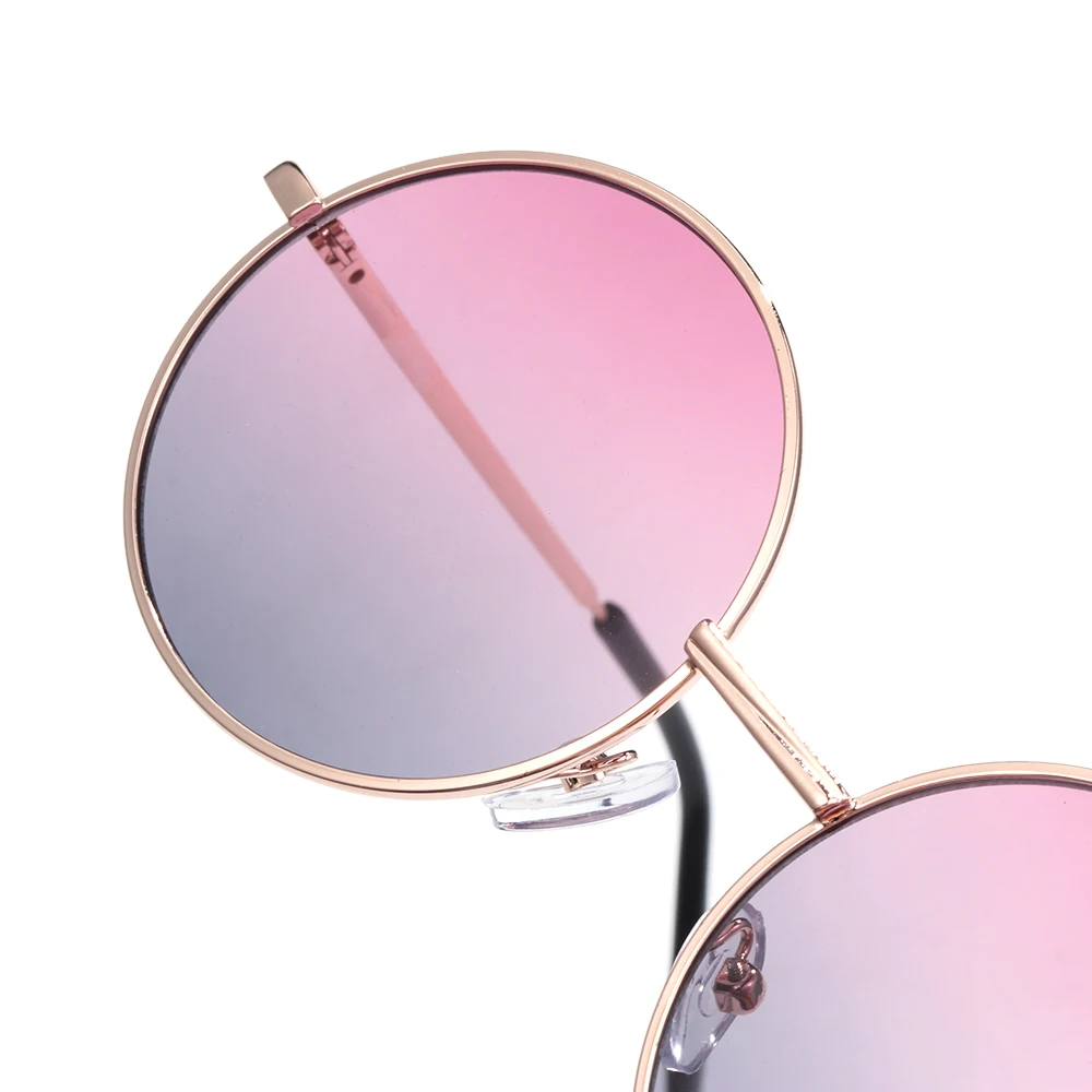 Kinder süße Candy Farbe Sonnenbrille Jungen Mädchen Retro Runde Rahmen Sonnenbrille UV 400 wilden britischen Stil Kinder Brillen_voghion.com