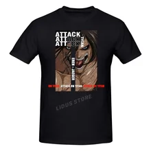 

Attack Titan Attack On Titan Shingeki No Kyojin T shirt Harajuku Clothing T-shirt Cotton Sweatshirts Graphics Tshirt Tee Top