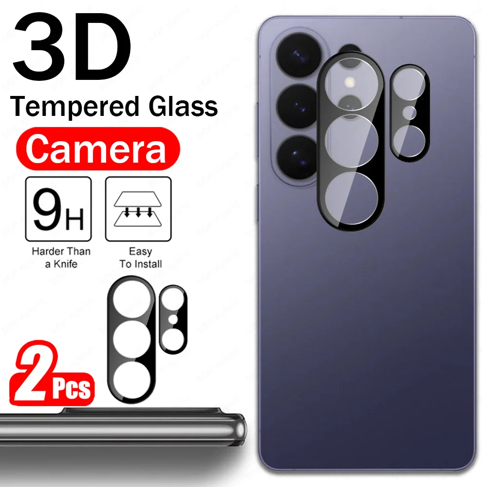 2-Pack 3D 9H Curved Back Camera Glass Lens Protector