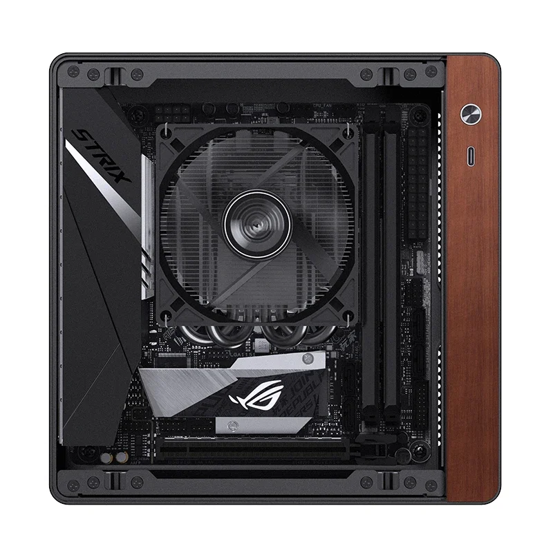 Chassis Computer Case NV10 Support 1U FLEX Power Supply Standing or Lying ITX MINI Full Aluminum