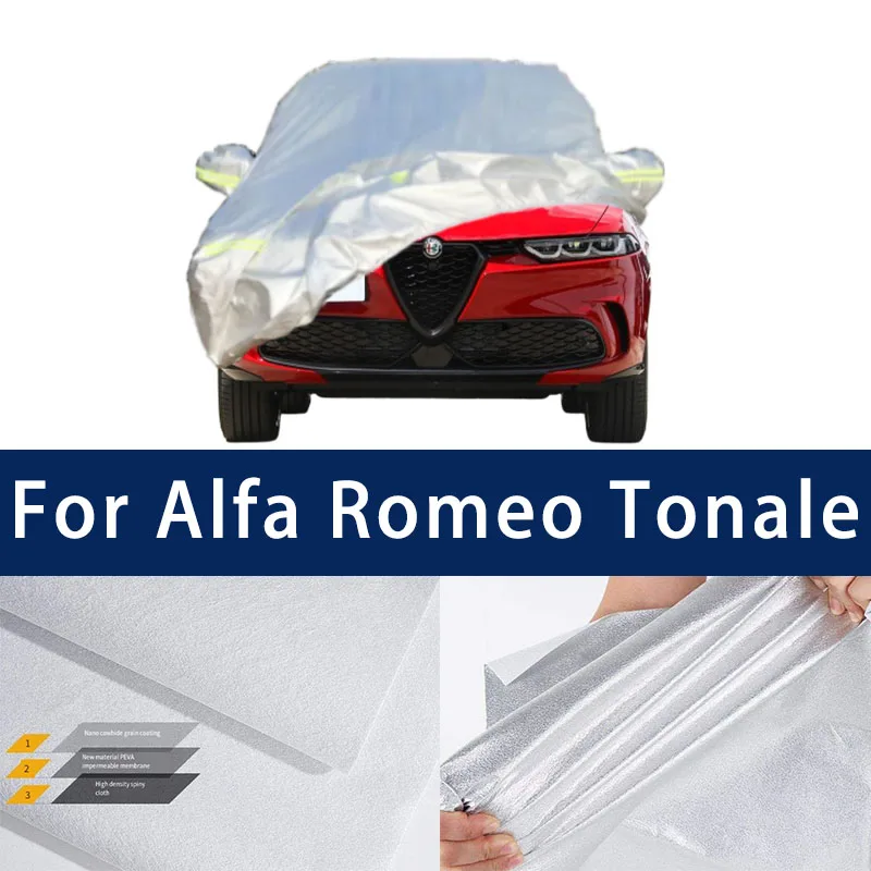 

Full car hood dust-proof outdoor indoor UV protection sun protection and scratch resistance For Alfa Romeo Tonale Sun visor