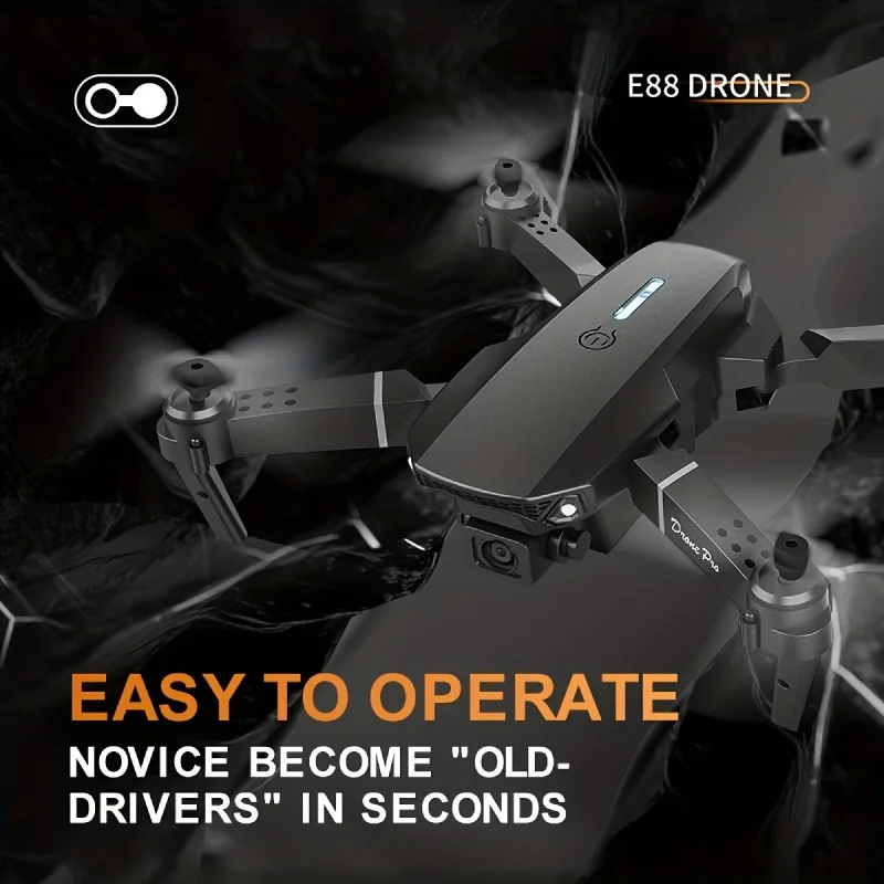 Equipped with Dual CamerasE88Uav,Mobile Application Control,Indoor Flying Toys,Halloween/Christmas/New Year Gift 6