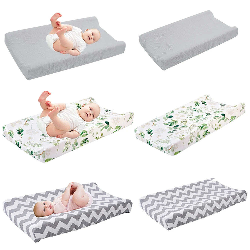 

Stretchy Changing Pad Cover Ultra Soft Diaper Changing Pad Table Sheets for Girls Boys Pure Cotton Safe and Snug Cradle Sheets