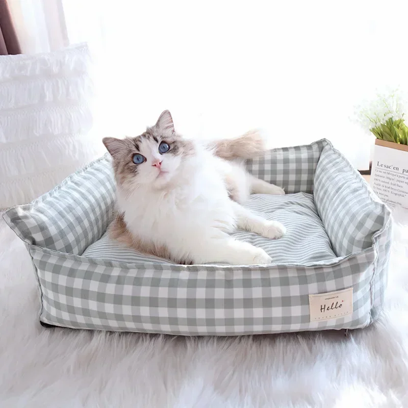 

Removable and washable four seasons universal cat litter small and medium-sized dog litter cat bed imitation cotton pads