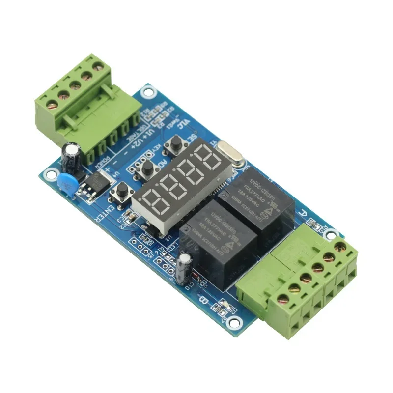 12V Dual Programmable Time Relay Module PLC Board Cycle Delay Timer 2