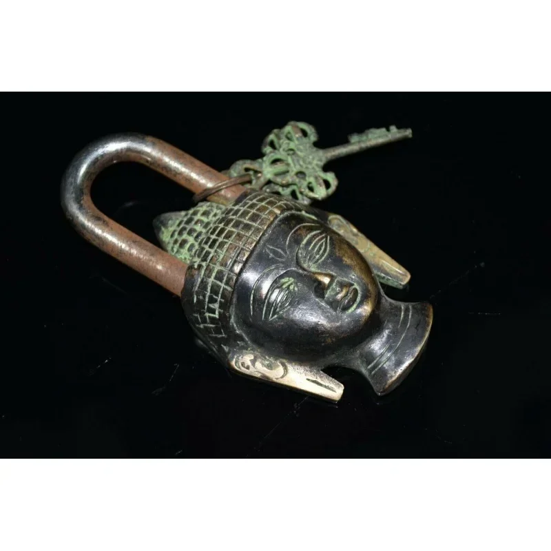 

Бронзовая статуя Будды, Тибетский храм буддизма, Китайская древняя коллекция, 5,9 дюйма