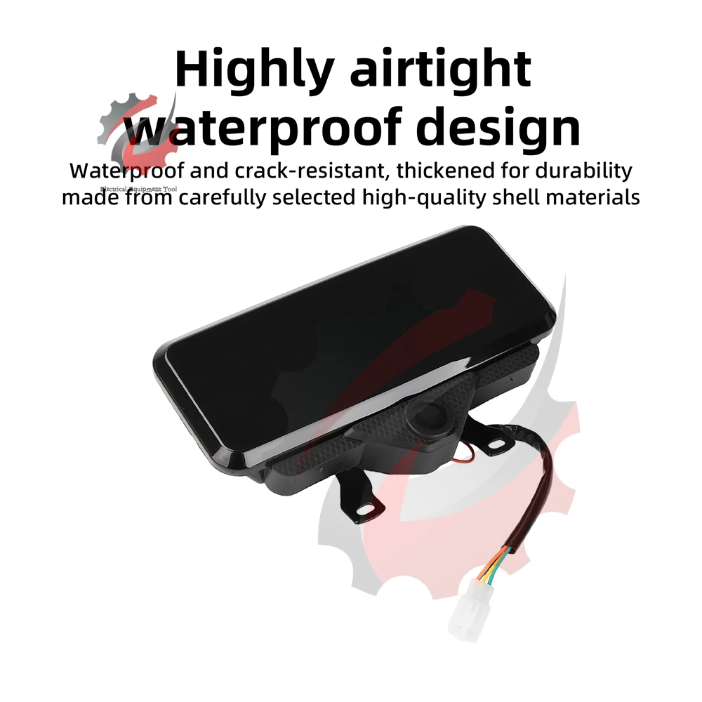 Display LED per Veicoli Elettrici, Tachimetro per Moto 48-72V, Pannello Strumenti Digitale per Triciclo Elettrico e Bicicletta, Componenti per Biciclette - immagine 6