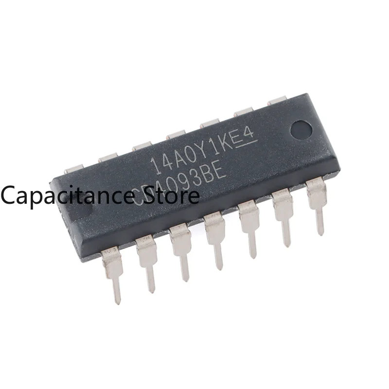 

10PCS Original Genuine Direct Insertion CD4093BE PDIP-14 Four Way 2-input And Non Schmitt Trigger Chip
