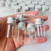 60/100 PCS 8ml Tiny Glass Bottles with Silver Screw Caps 22×40mm Small Empty Jars DIY Crafts Decorative Vials Transparent Bottle 1