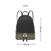 Classic solid color backpack High-end women's fashion backpack launched a new women's handbag casual backpack mobile phone bag b 5