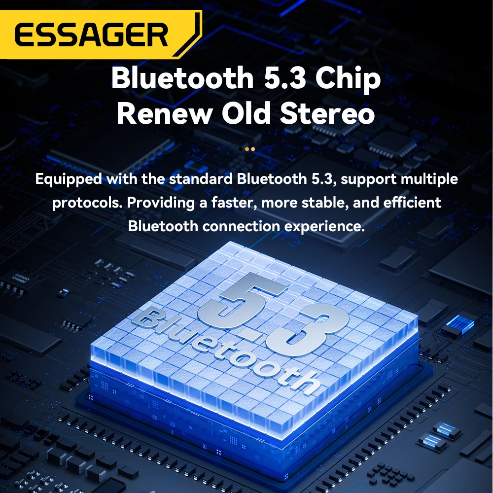 Essager FM Bluetooth5.3 Transmitter 35W USB Type-C Dual Ports PD QC Car Charger Aux Radio MP3 Music Player For TF Card/USB Drive