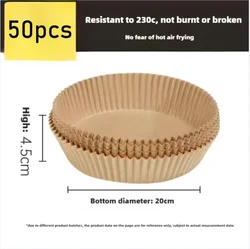 Non - Stick Disposable Air Fryer and Baking Liners (50pcs - Round)