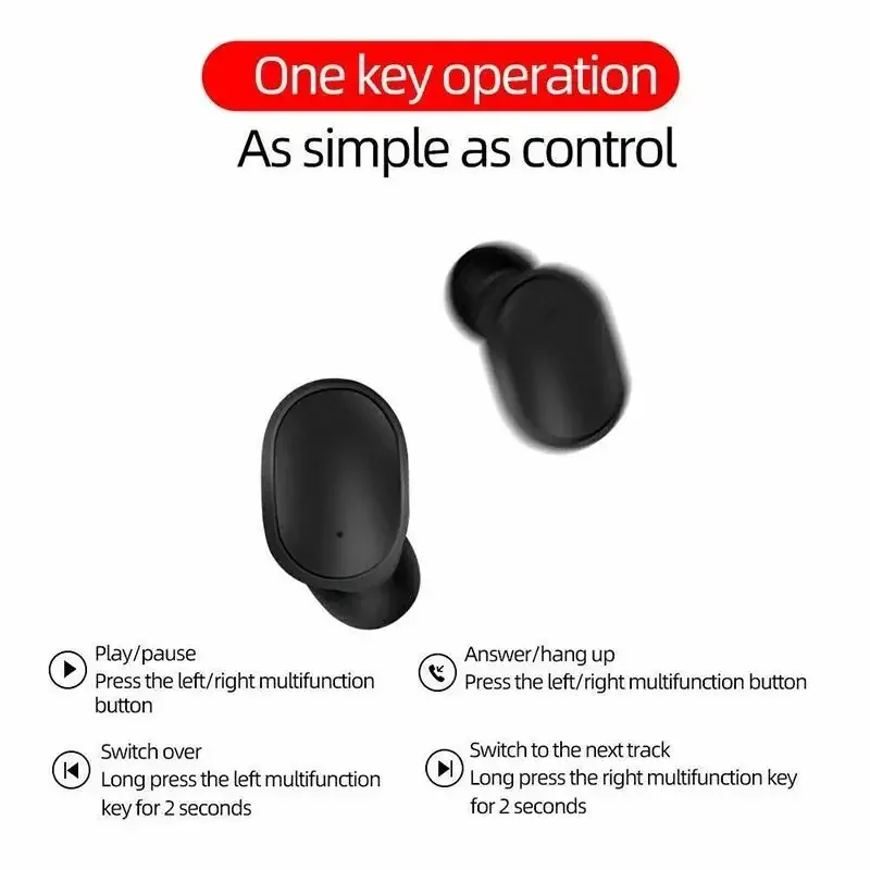Wireless Bluetooth Earphones Noise Cancelling Headset