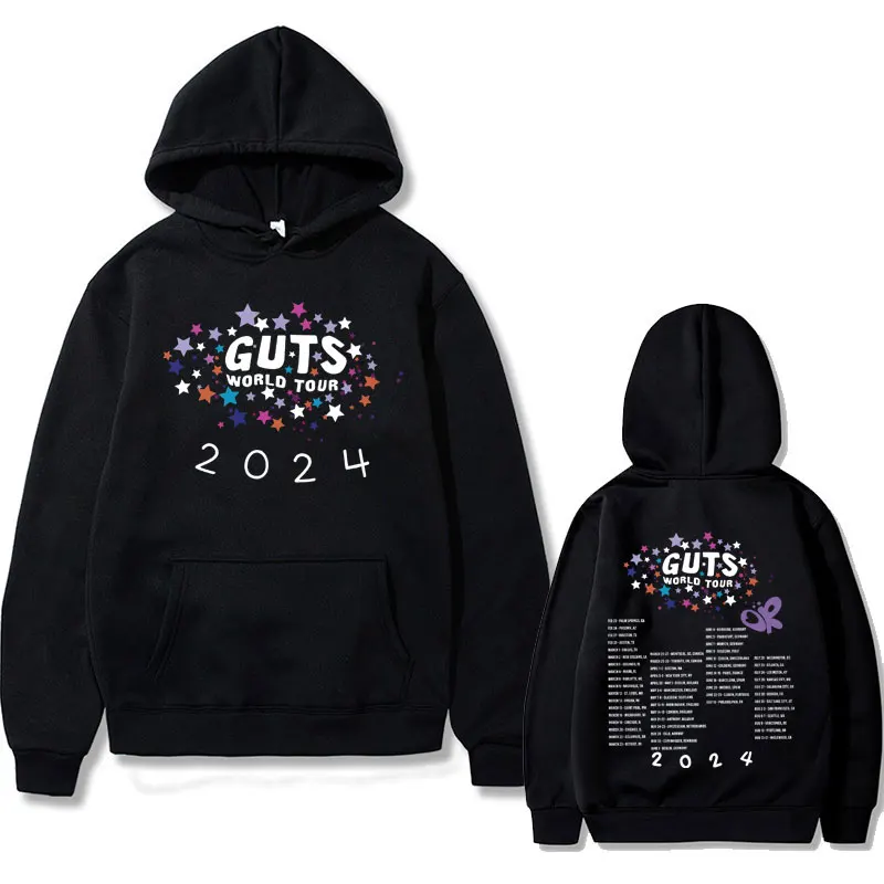 

Limited Vampire Guts 2024 World Tour Concert Print Hoodie Male Vintage Hip Hop Sweatshirt Men Women Fashion Oversized Hoodies