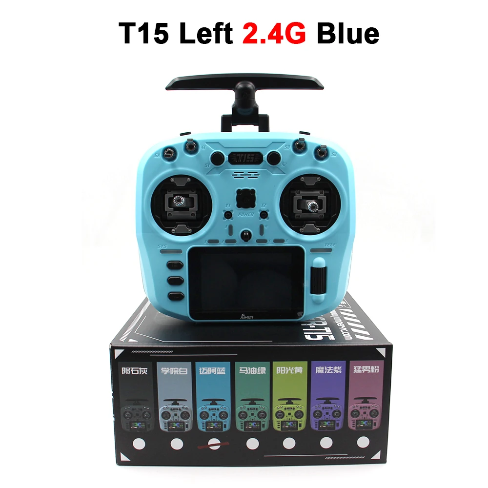 Radio Controller Jumper T15 2.4 GHz Con Schermo 3.5", Gimbal Hall VS-M, EdgeTX E ExpressLRS