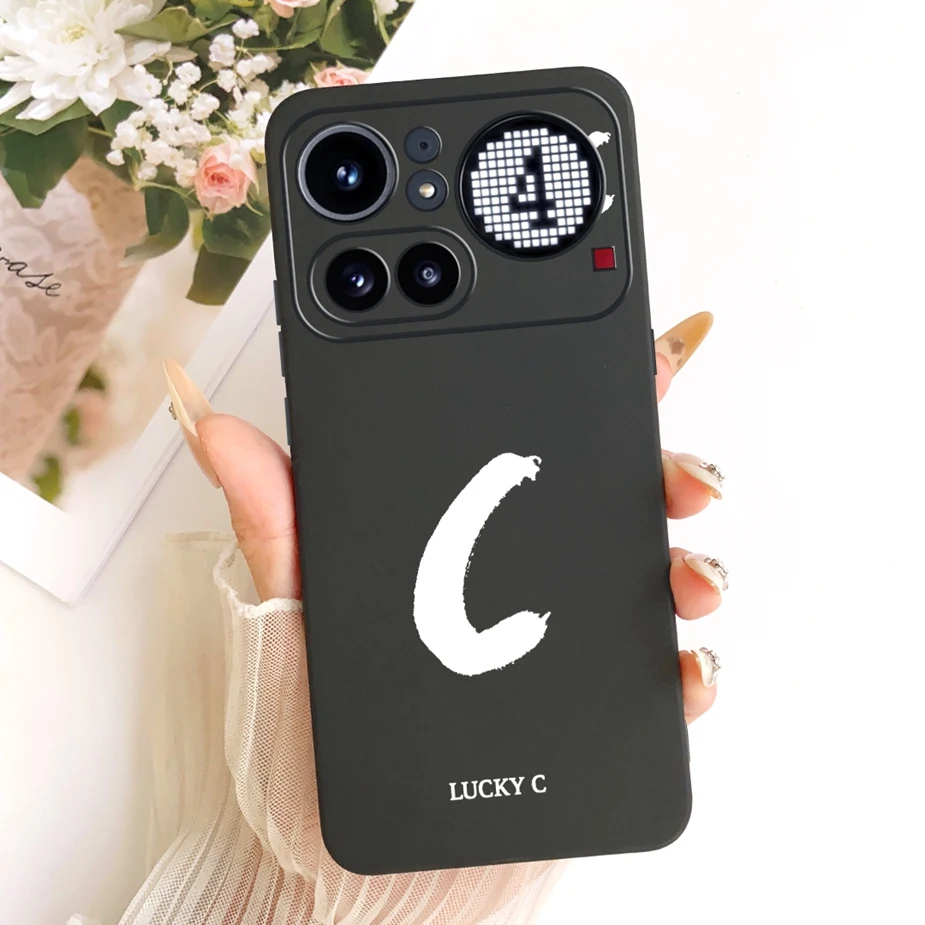 Cute Lucky Letters Fashion Cartoon Painted Cover Case
