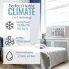 10,000 BTU Window-Mounted Air Conditioner with Follow Me LCD Remote Control, White 5