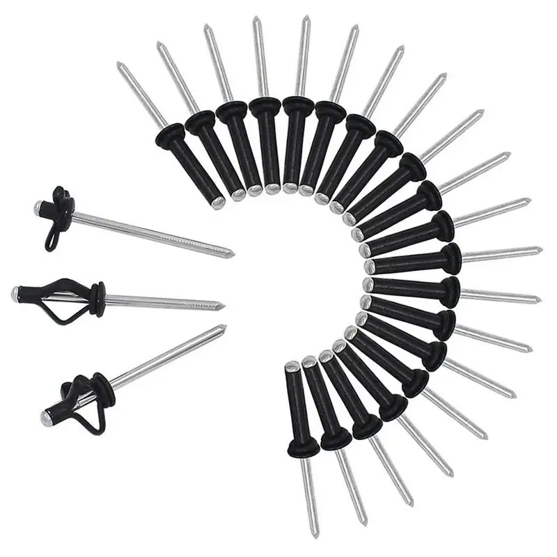 Marine Pop Rivets 2.3 Inch Long Mounting Rivet Heavy Duty Tri-Grip Tool Accessories Fixing Equipment Aluminum Alloy Kayak Canoe