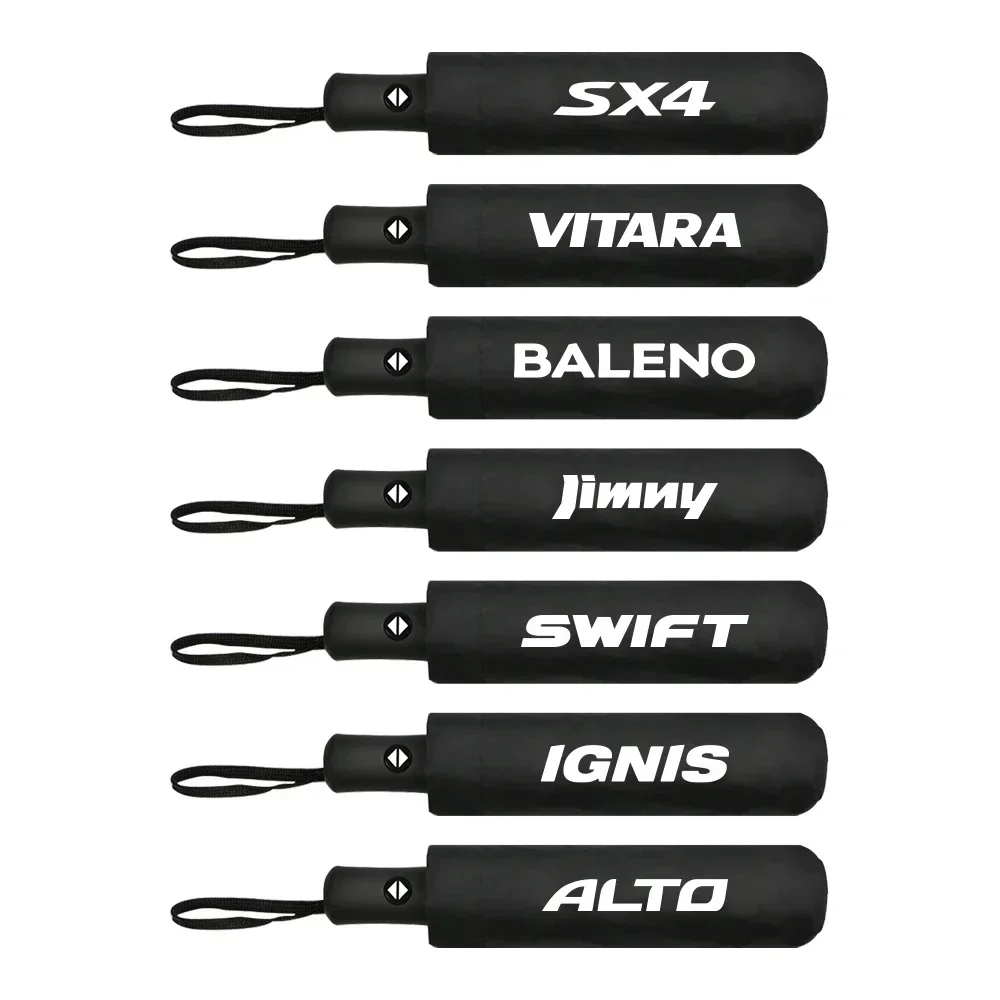 For Suzuki SX4 Swift Ignis Alto Jimny Samurai Baleno Vitara Grand-Vitara Fully Automatic Three-Folding Umbrella Car Accessories