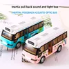 School Bus with Sound and Light Children Toys Cars Plastic Little Cars City Bus Friction Powered Cars Play Toys Gift for Kids 1