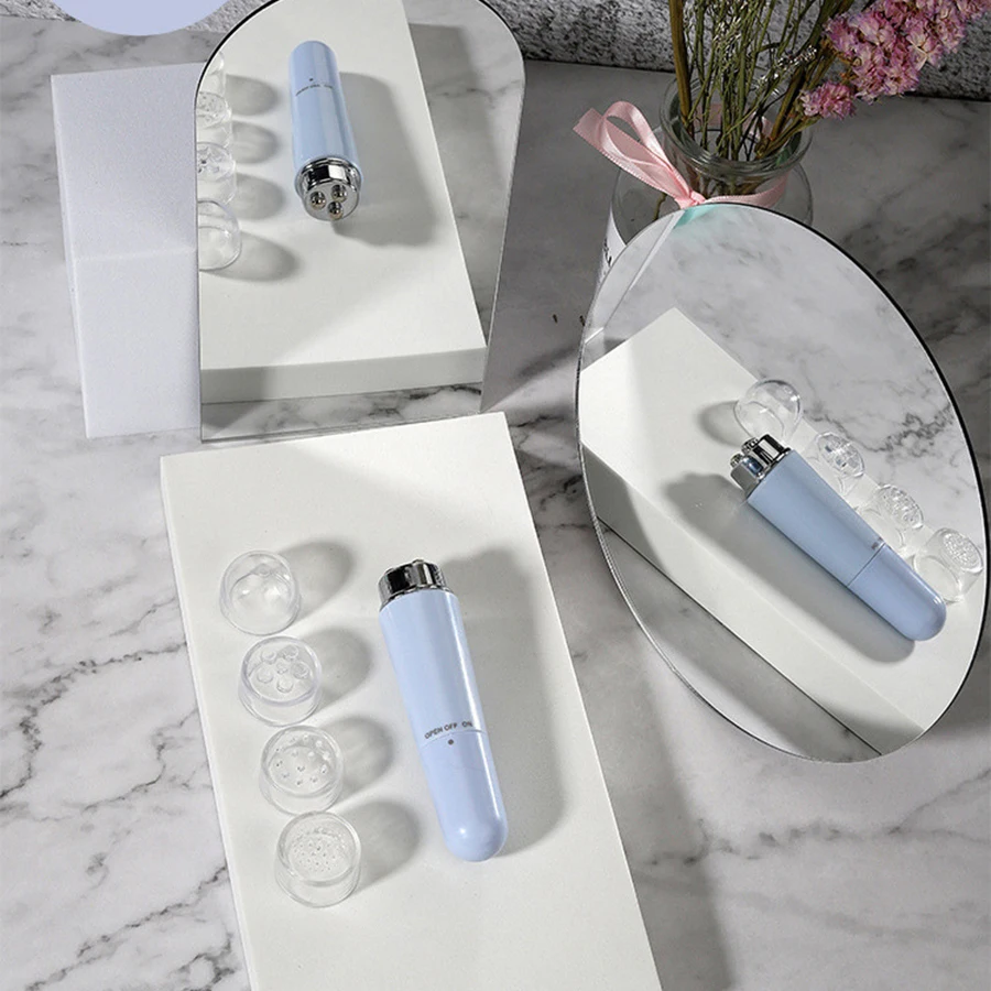 Eye Massager 1PC 4 in 1 Vibrating Massager Stick Remove Dark Eye Circles Remove Eye Bags Mini Massage Pen Lifting Firming Beauty Instrument