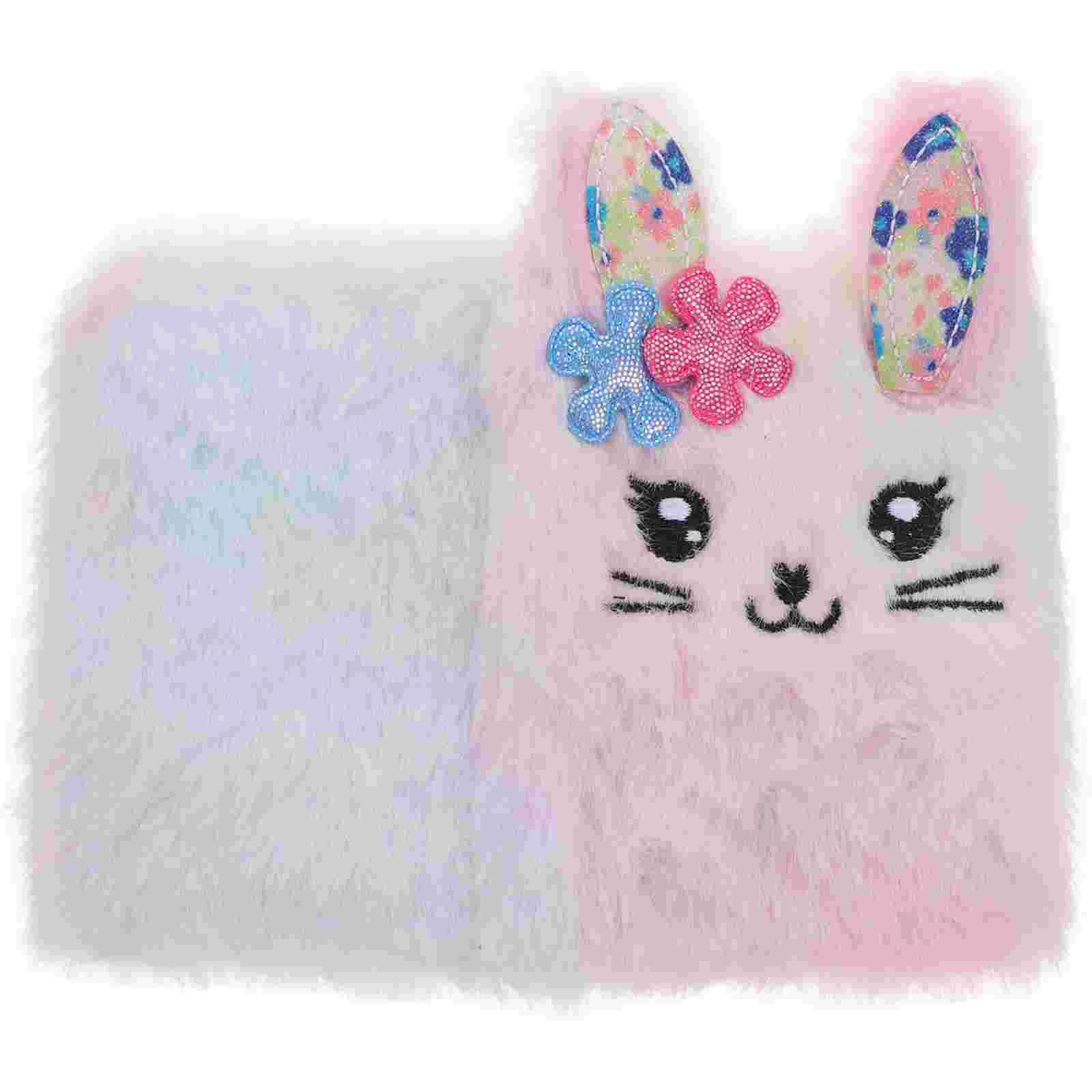 

with Lock Mini Notebook Student Accessories for Teen Girls Plush Secret Diary Paper