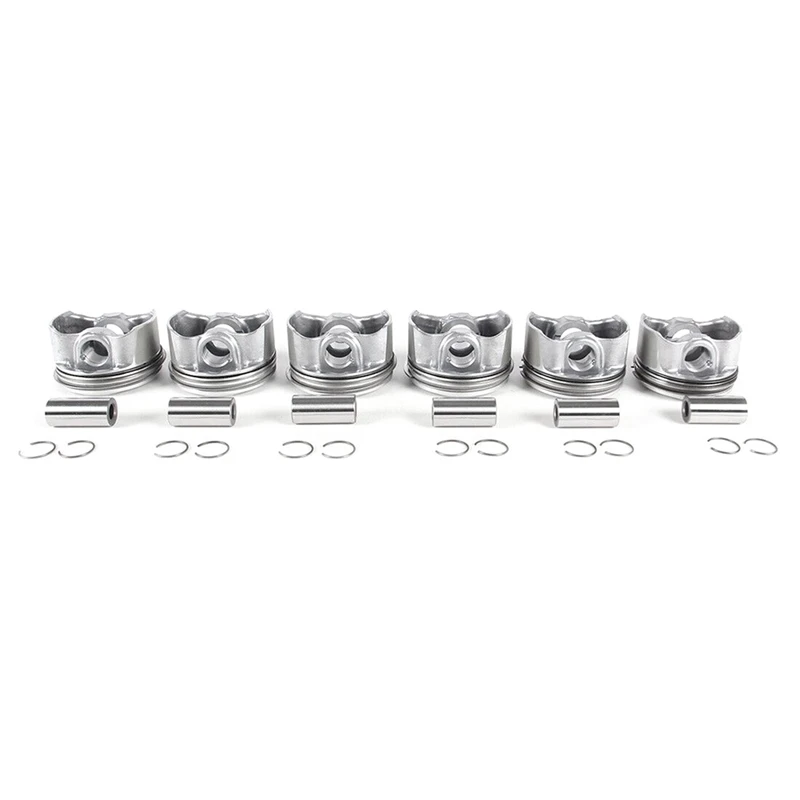 

6 Pcs Pistons & Rings Accessories Kit 2720303717 2720304017 A2720301018 For Mercedes Benz E-CLASS M272 CL203 S204 W211 S211 W212