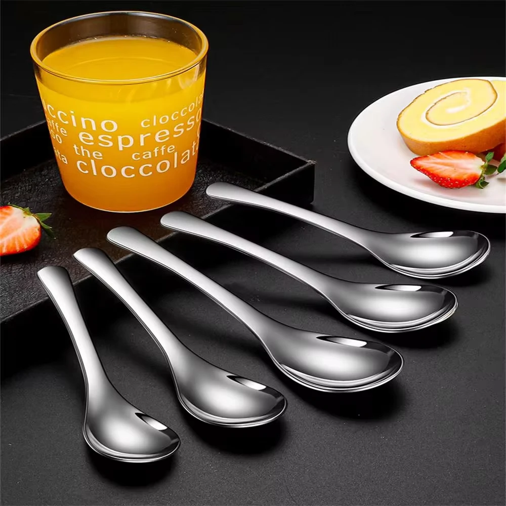 Stainless Steel Spoon 5pcs Household Creative Tablespoon Soup Small Children Dinner