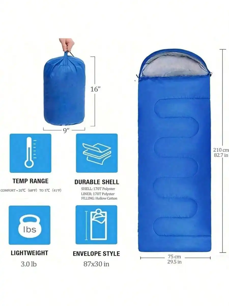 Outdoor Camp Sleeping Bag, Extended And Thickened Version, Warm Bag, 4