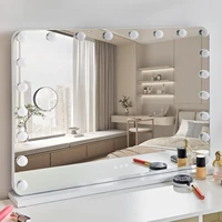 Redlife Hollywood Vanity Mirror with Lights, 20 LED Bulbs Make up Mirror w/ 10X Magnification and USB Charge Port, 360° Rotation 2