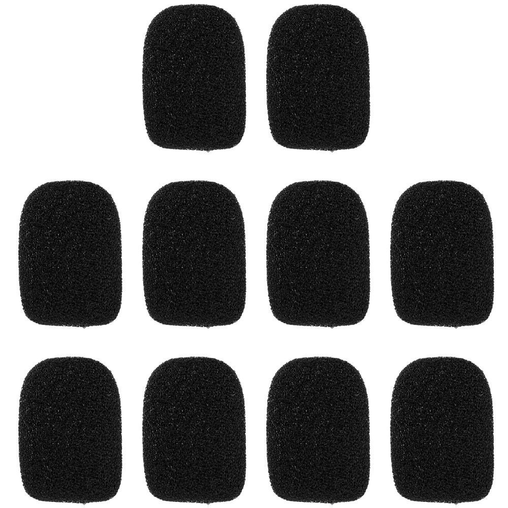 Microphone Windscreen 10/50PCS Mini Replacement Sponge Cover Headset Mic Foam Cover Protective Cap