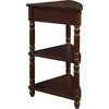 Small space door corner table, triangular side table TV stand, small drawer and storage shelf, easy to assemble 4
