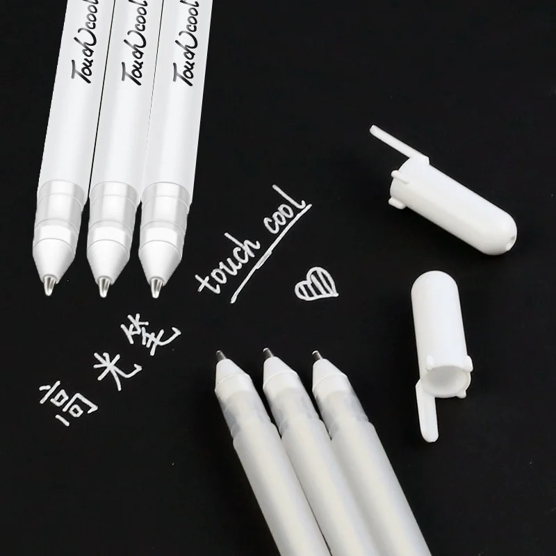 1 PC White Marker Pen Oily Waterproof Plastic Gel Pen for Writing