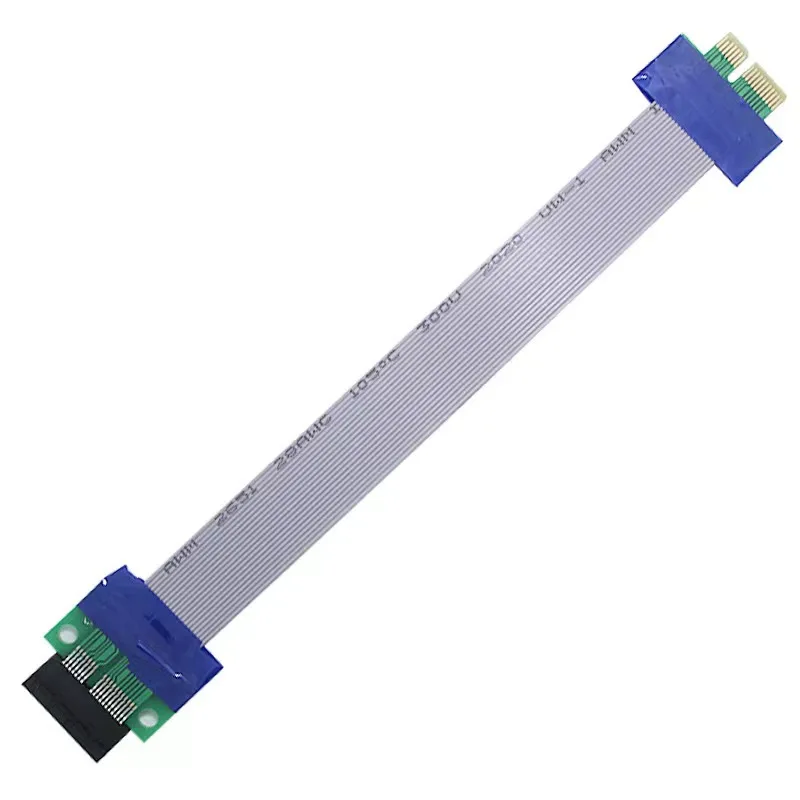 Pci Expres x1 Pci e Riser Extender Extensão Fita Flex Relocalização Cabo - Imagem 3