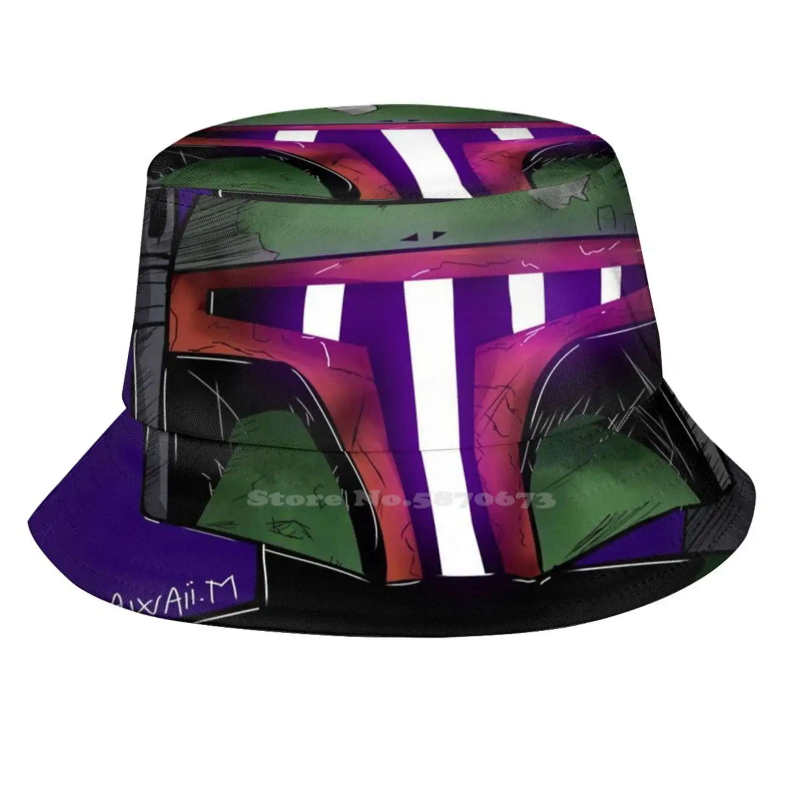 Boba Fett Print Cappelli Da Pescatore Cappellino Da Sole