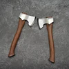 Mini Play Display Open Express Portable Outdoor Camping Handmade Alloy Steel High Quality Sandalwood Handle Axe 5