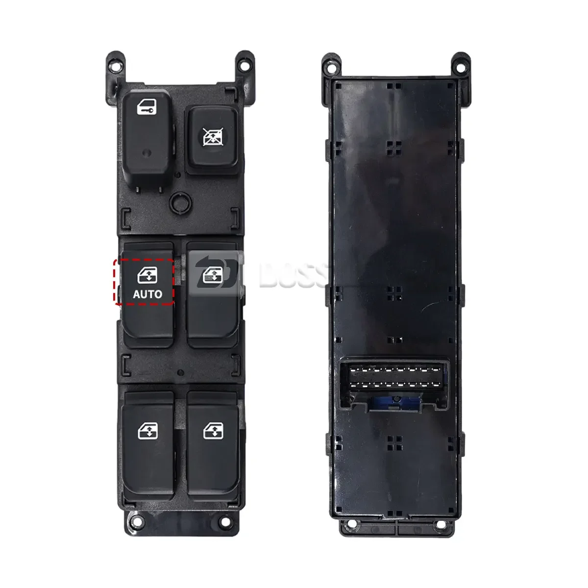 Power Window Master Control Switch 93571-1D200 For Kia Carens & Rondo 2006-2012 - Driver Side, 16-Pin, Green Backlight