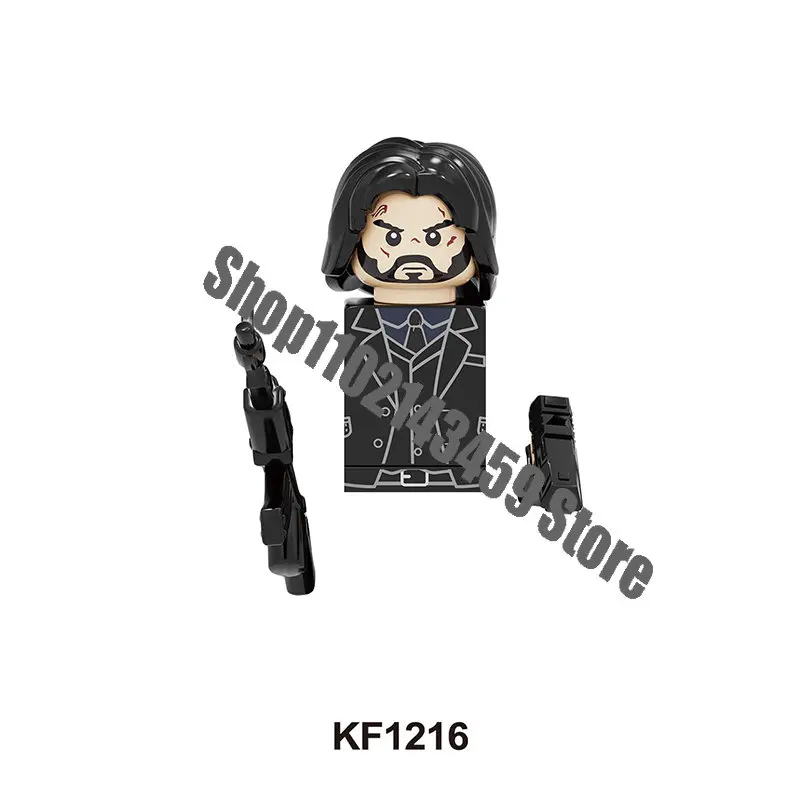 

KF Blocks KF1216 John Wick Anime Movies Cartoon Bricks Mini Action Toy Figures Building Blocks Assembly Toys for Kids Gifts