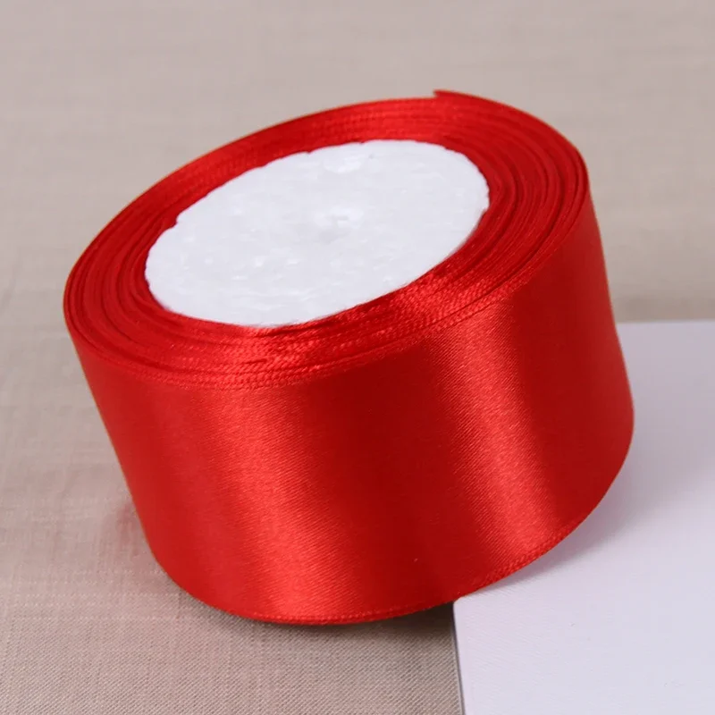Red Satin Ribbons Christmas Halloween Wedding Birthday Party Gift Packaging DIY Sewing Crafts Material Scrapbooking Accessories Satin Ribbons Satin Ribbon Sewing Ribbon Ribbon Decoration Ribbon Supplies Christmas Ribbon Wrapping Ribbon