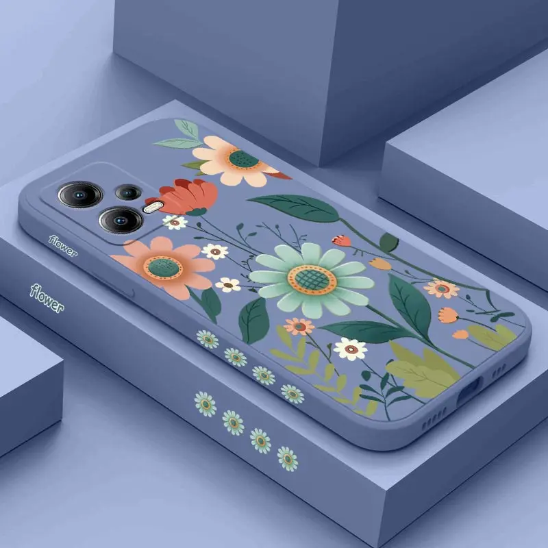 Gorgeous Flower Silicone Phone Case Cover