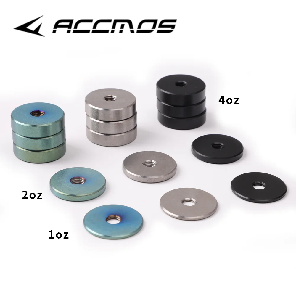 31.75mm T-Steel Archery Stabilizer Counterweight Blocks 1OZ 2OZ 4OZ Bow Arrow Outdoor Shooting Equipment