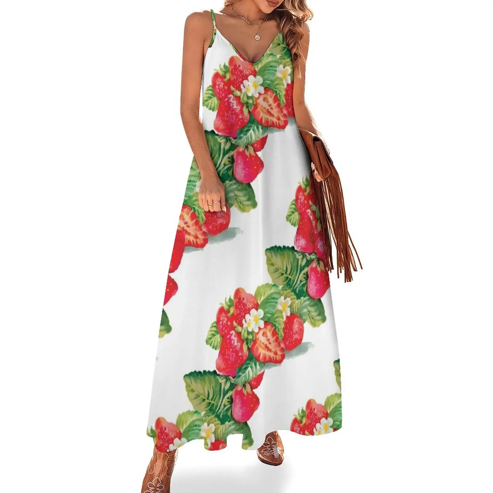 Fresh fruits Sleeveless Dress clothing women summer 2024 festival outfit women