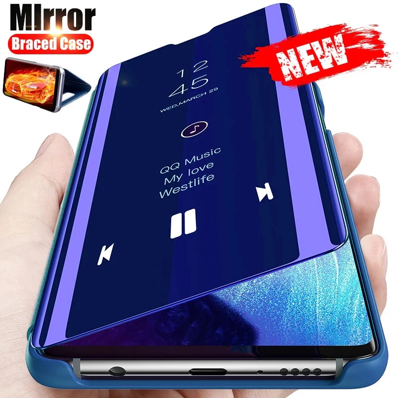 Умный зеркальный флип-чехол для Samsung Galaxy Note 20 10 9 8 S21 S20 FE S10 S9 S8 Plus S10e S7 Edge M21 M12 M31 |