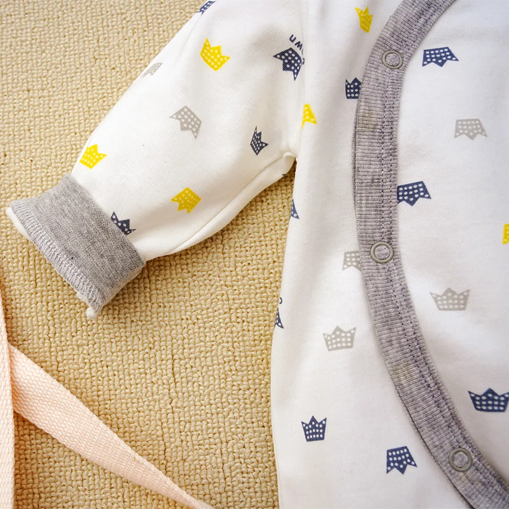 Tutine Neonato 6 Pezzi In Cotone - Set Con Cappello, Guanti, Bavaglini, Per 0-3 Mesi, Unisex - Foto 6