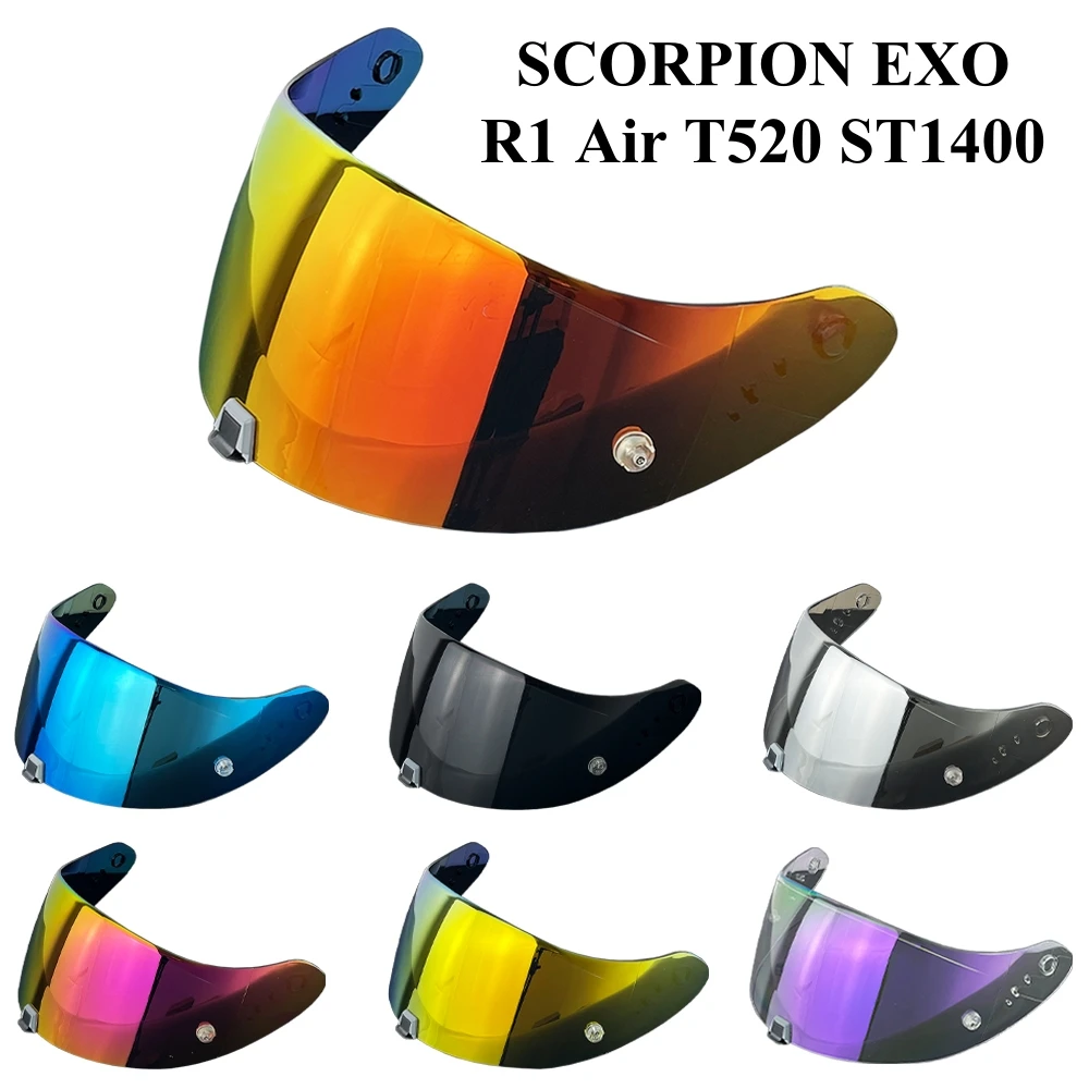 Motorcycle Helmet Visor Lens For KDF-16-1 Scorpion Exo 1400 Carbon, R1 Air EXO 520 Anti-UV Anti-Scratch Dustproof Wind Shield