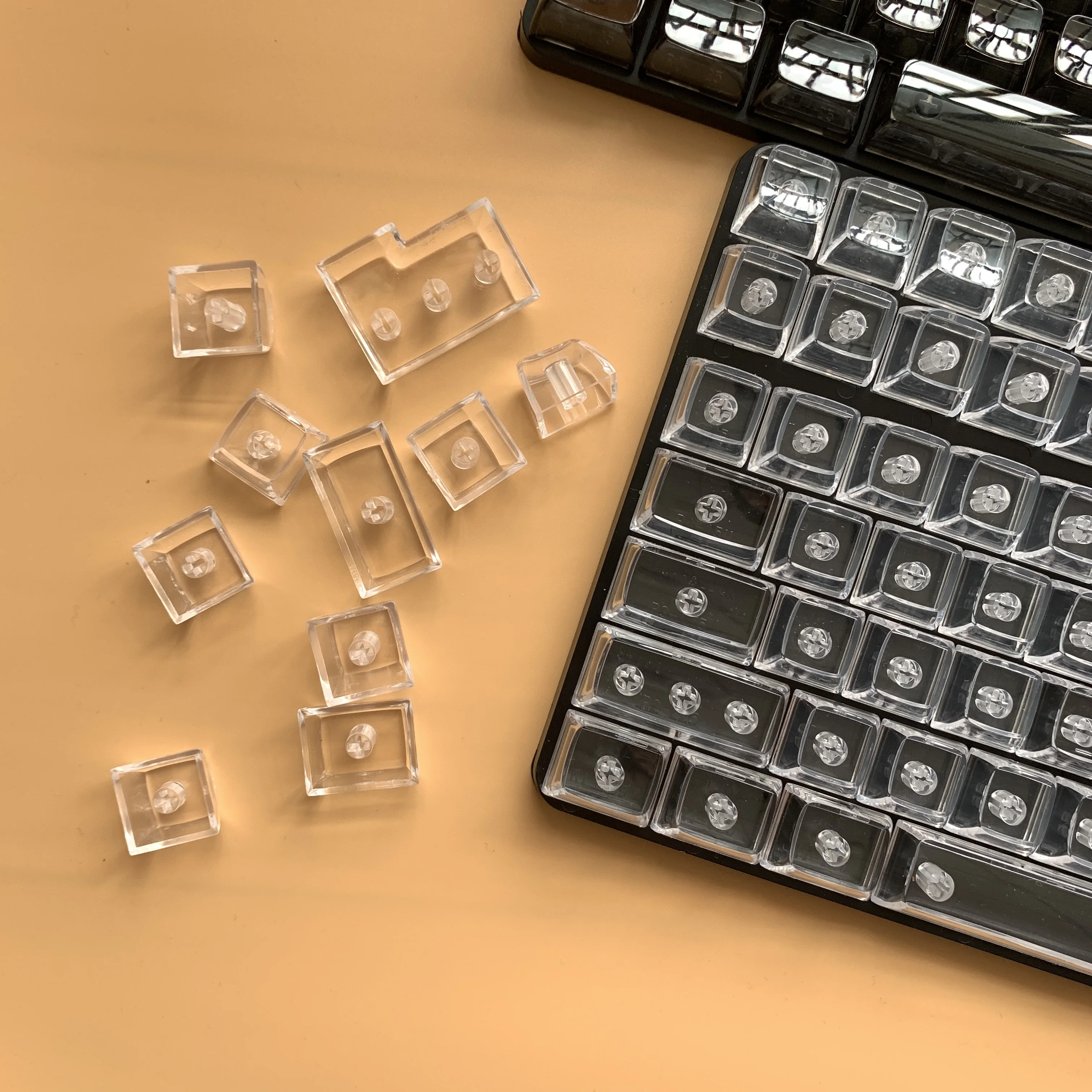 Keycaps em branco, perfil ABS, cereja em